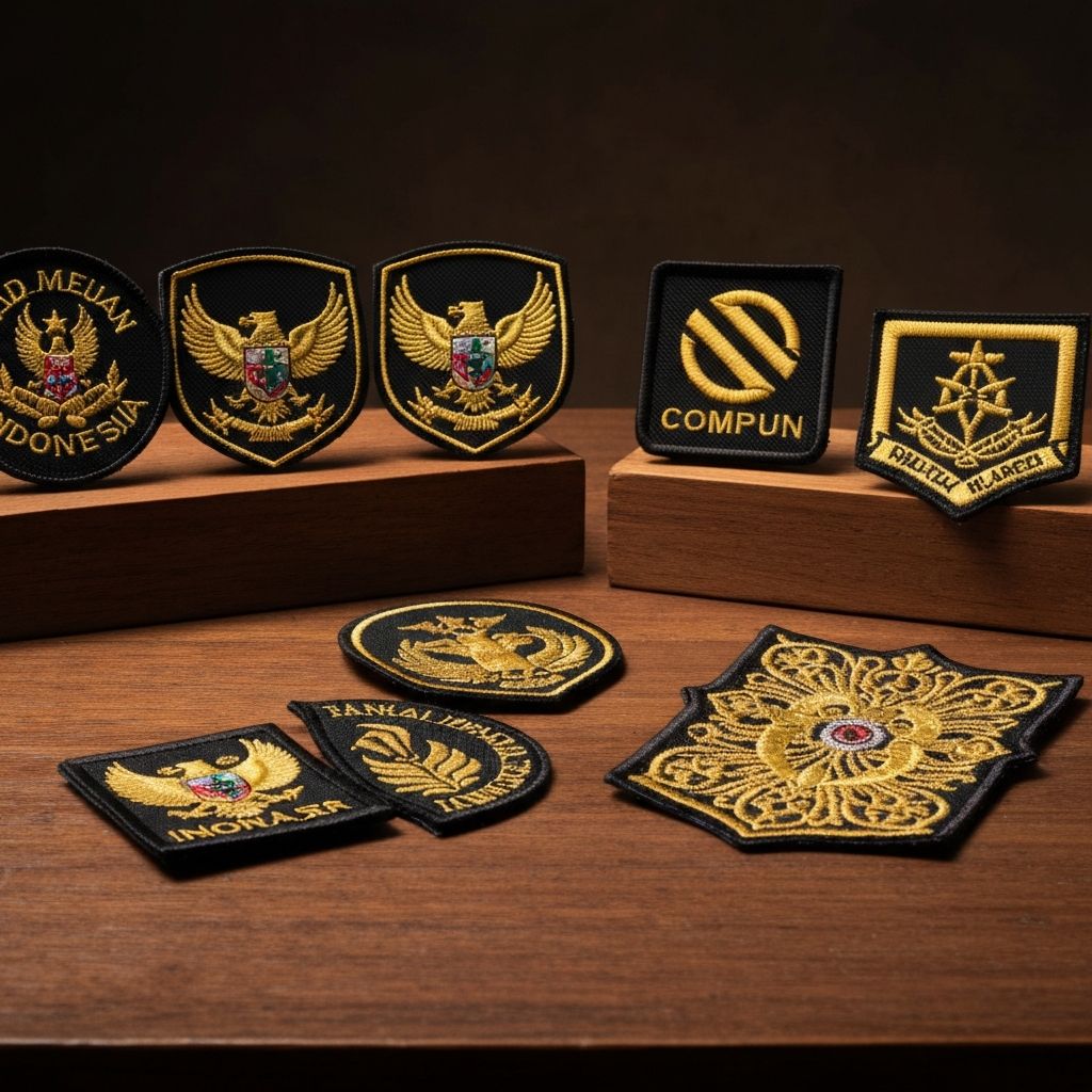Koleksi patch custom berkualitas tinggi dari RAJAWIN - produsen patch terbaik di Indonesia